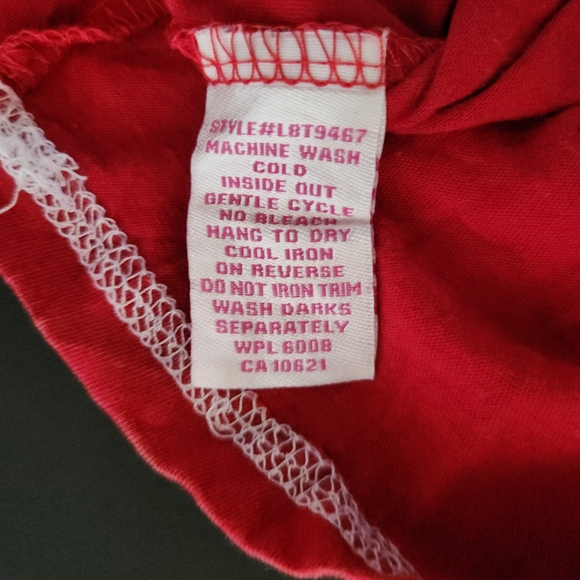 Panhandle Slim Womens Large Red Long Sleeve Tee Studded Western Wild West Top - Picture 11 of 14